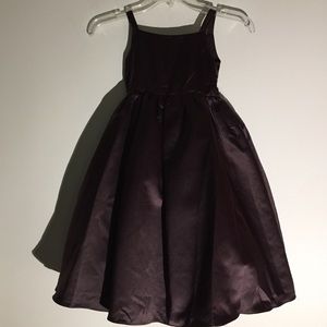 David’s Bridal Truffle Flower Girl’s Dress Size 4
